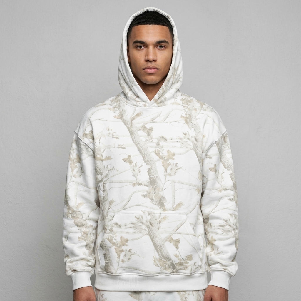 Casual And Comfortable Printed Camo Hoodie For Women 