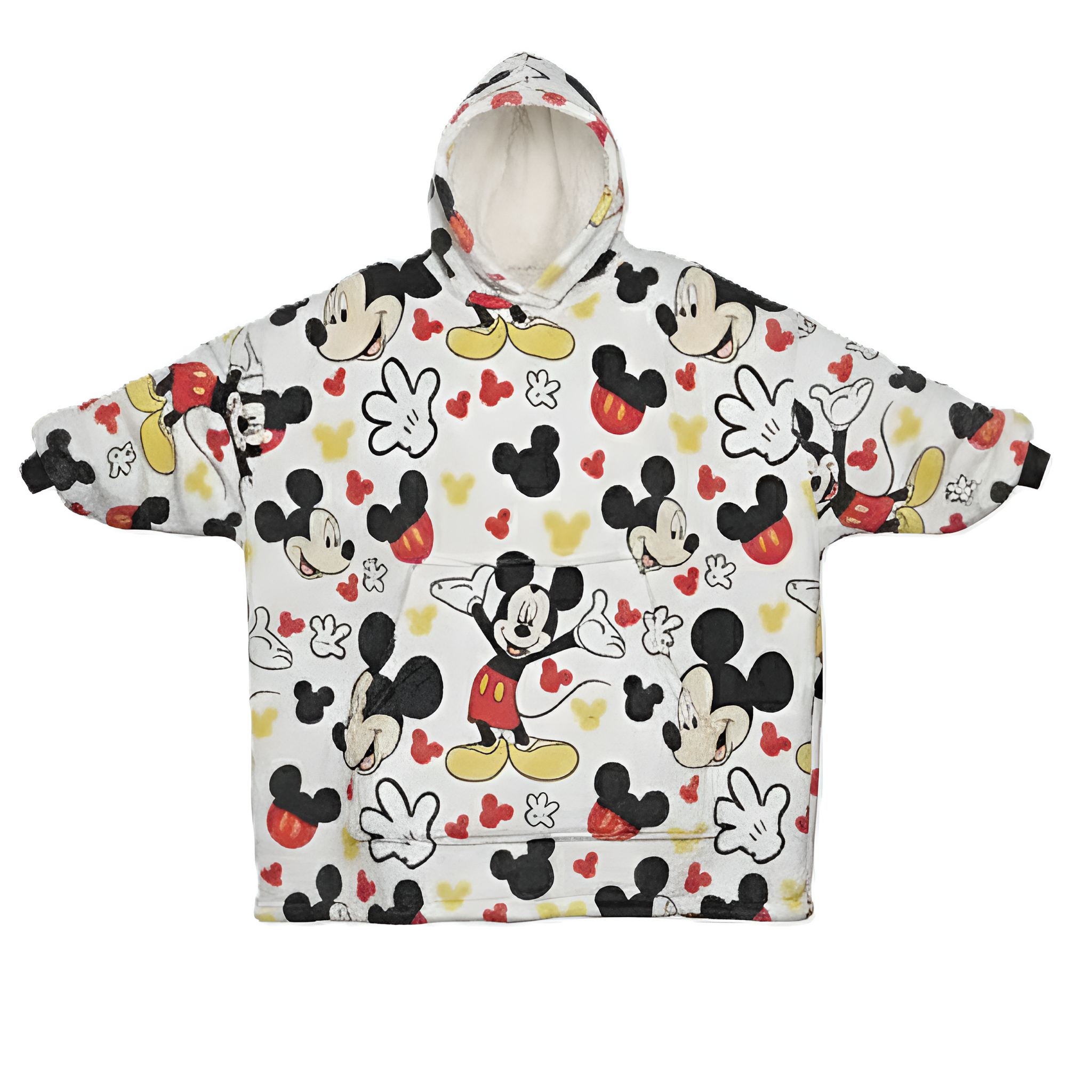 Mickey Mouse Themed Oversized Wearable Fleece Blanket Hoodie