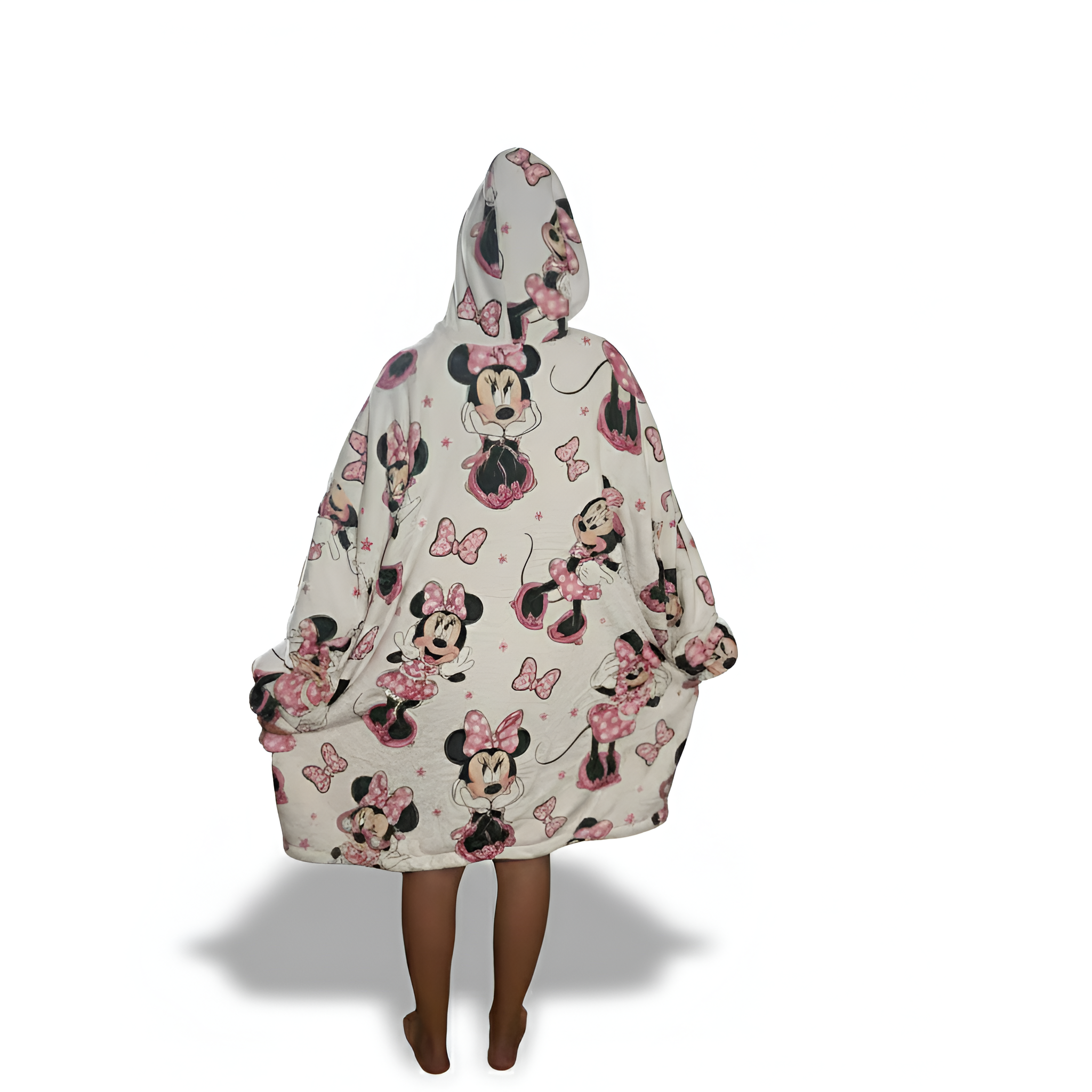 Cartoon Oversized Wearable Blanket Style Hooded Pullover