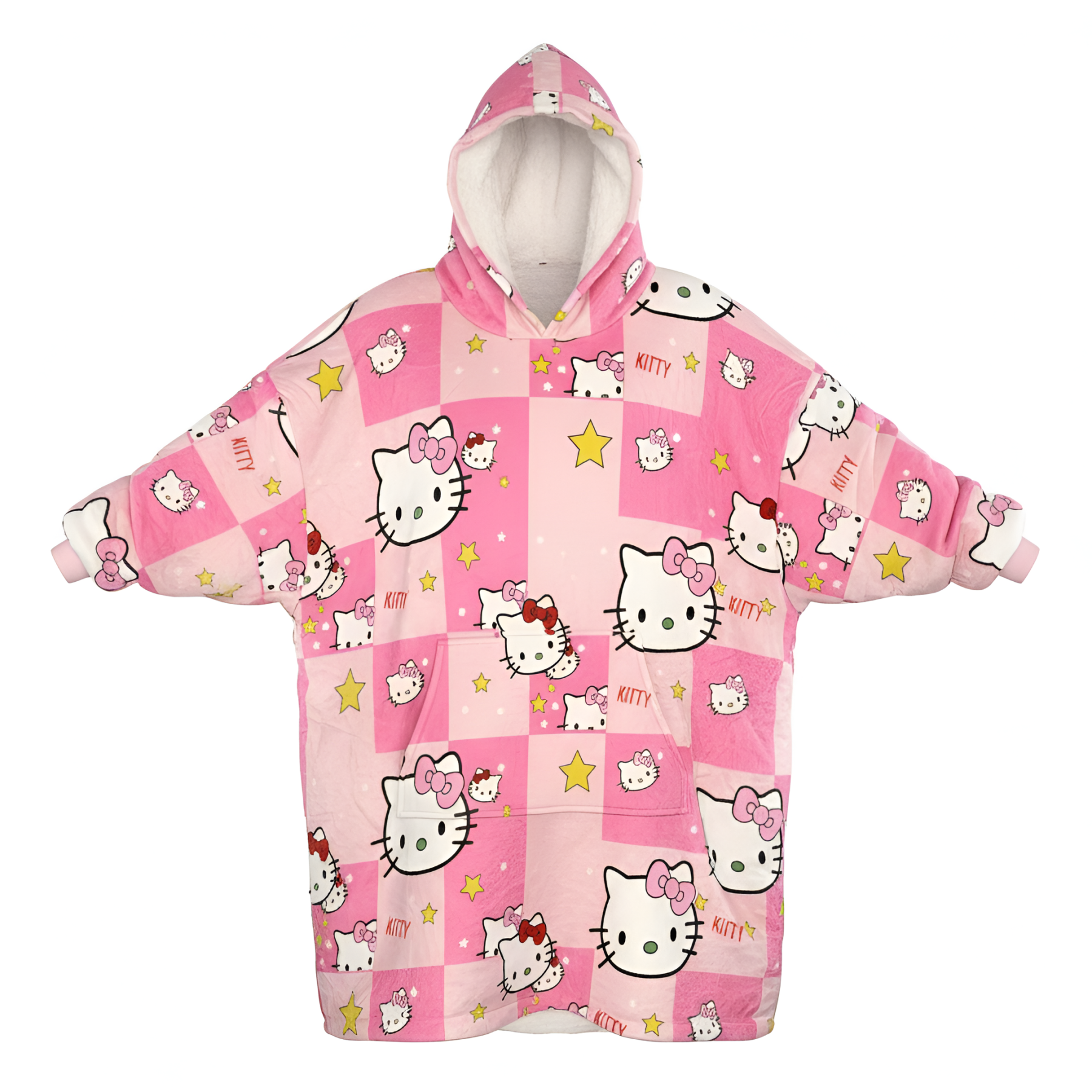 Hello Kitty Themed Oversized Blanket Hoodie