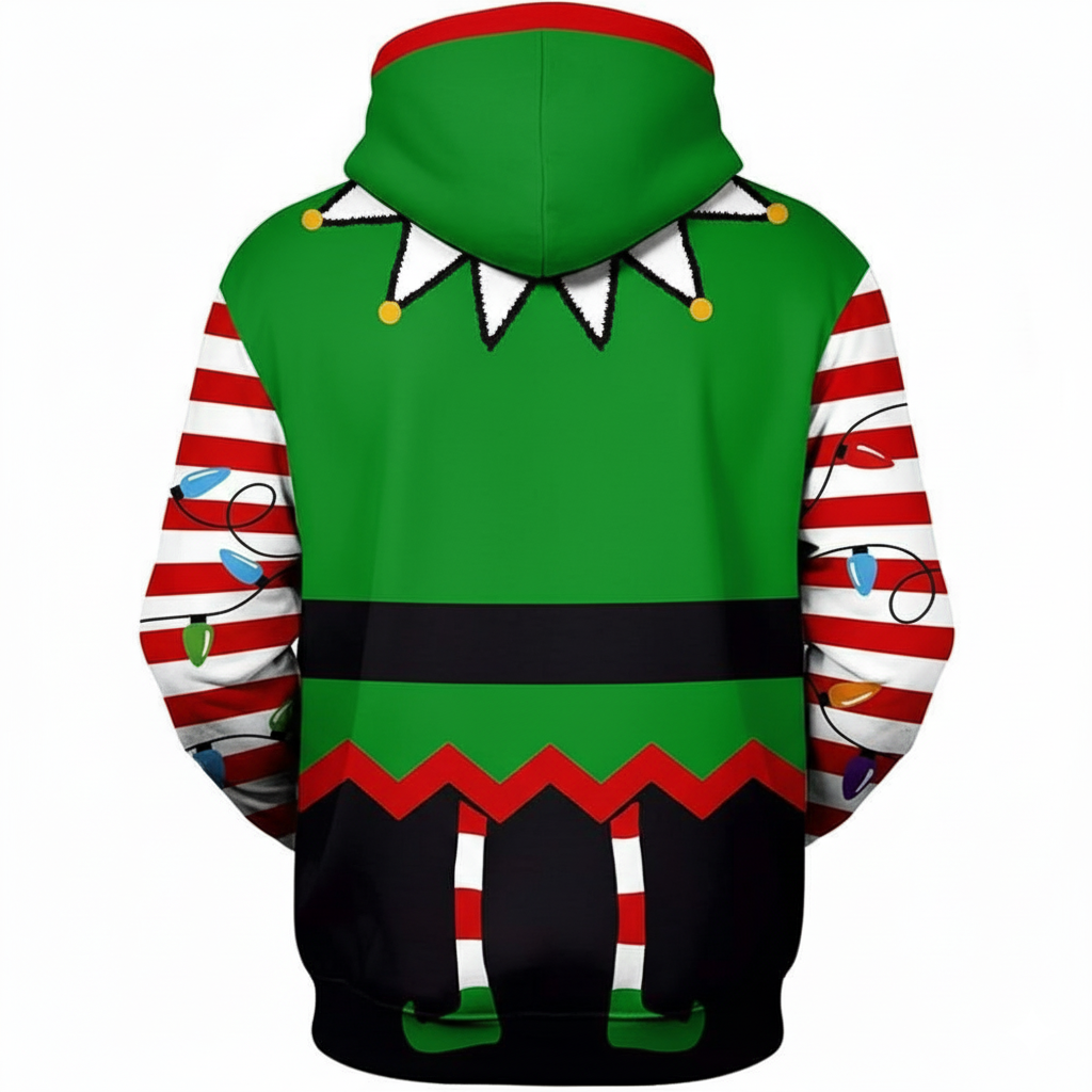 Christmas All Over Print 3D Graphic Long Sleeve Hoodie