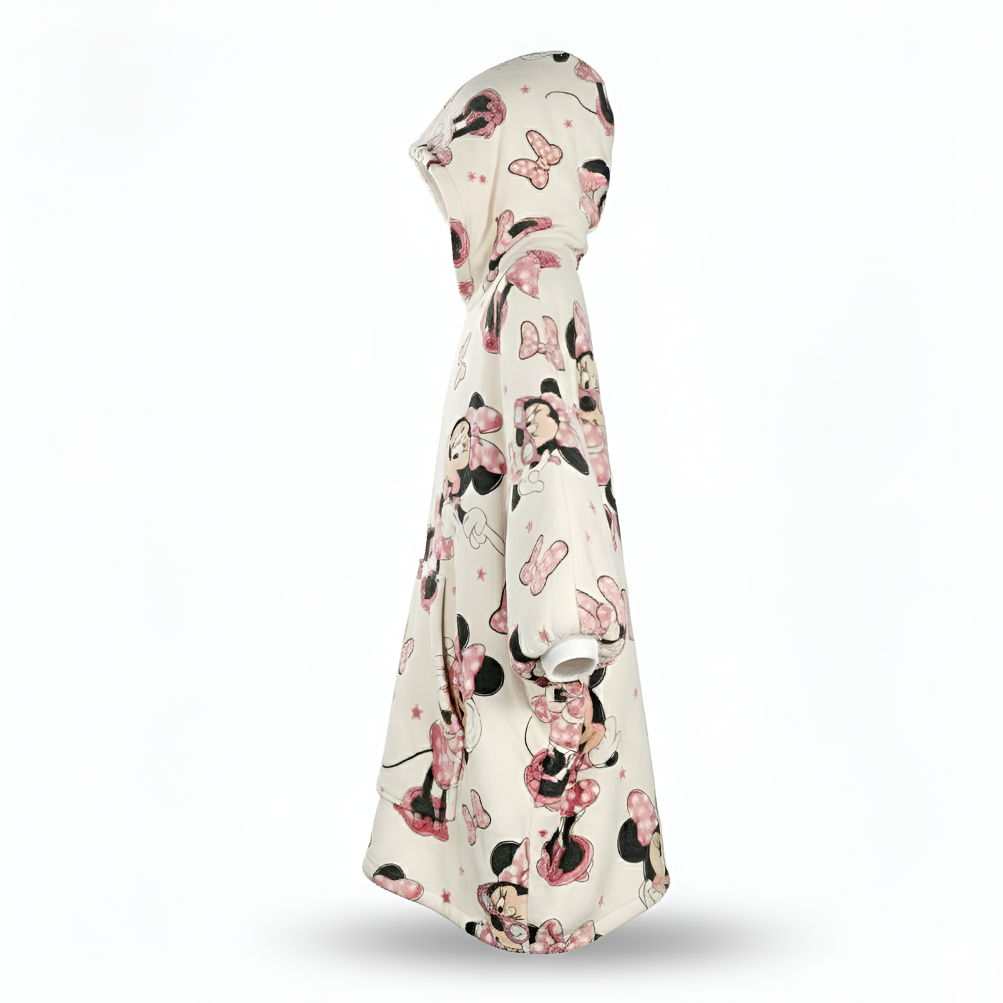 Cartoon Oversized Wearable Blanket Style Hooded Pullover