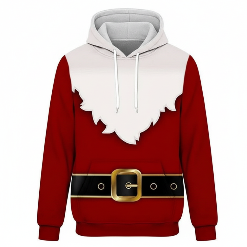 Funny Santa Claus All Over Print Hoodie