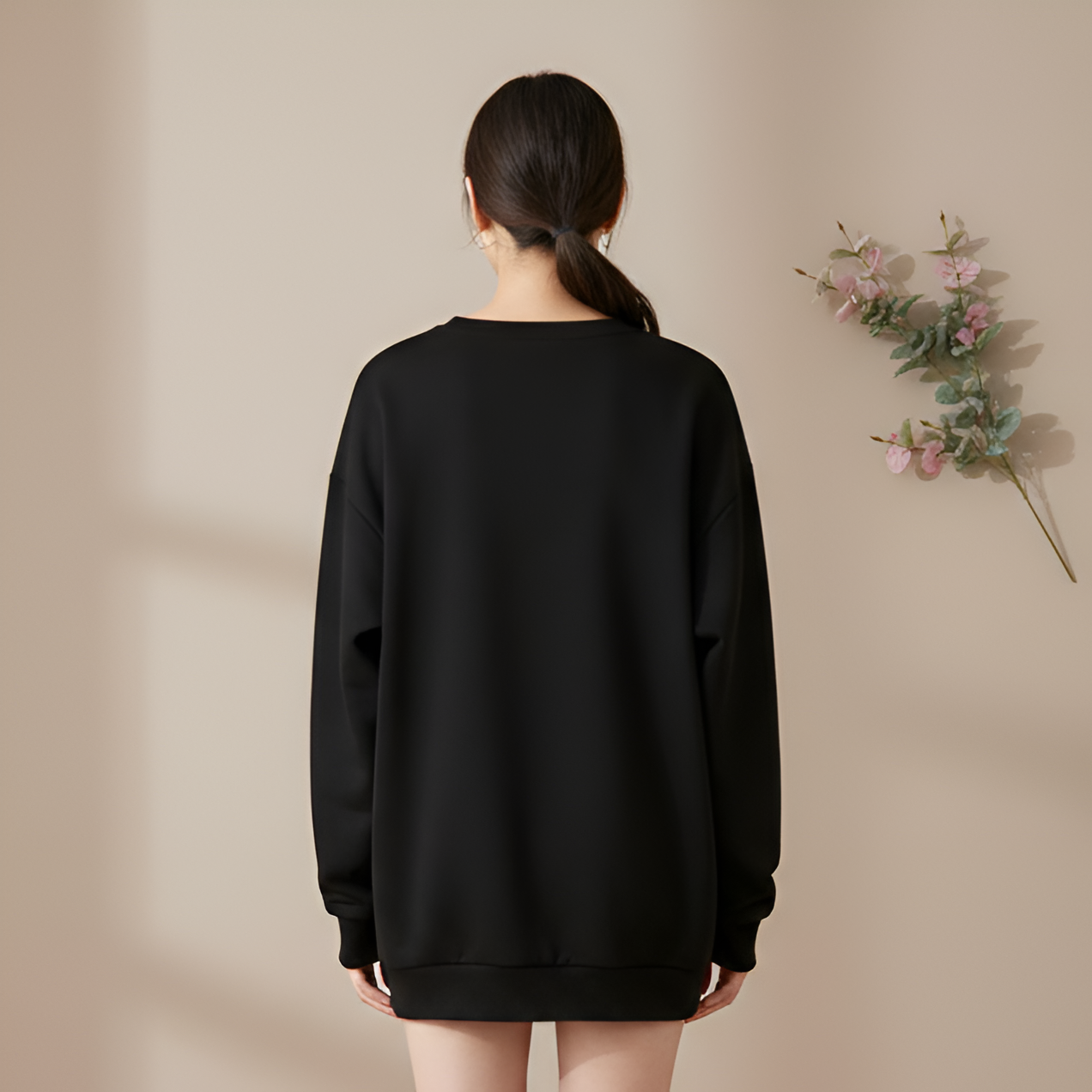 Highland Cow Floral Graphic Hoodie