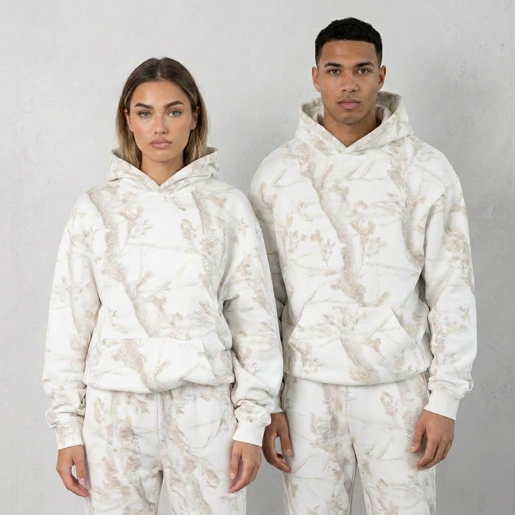 Casual And Comfortable Printed Camo Hoodie For Women 