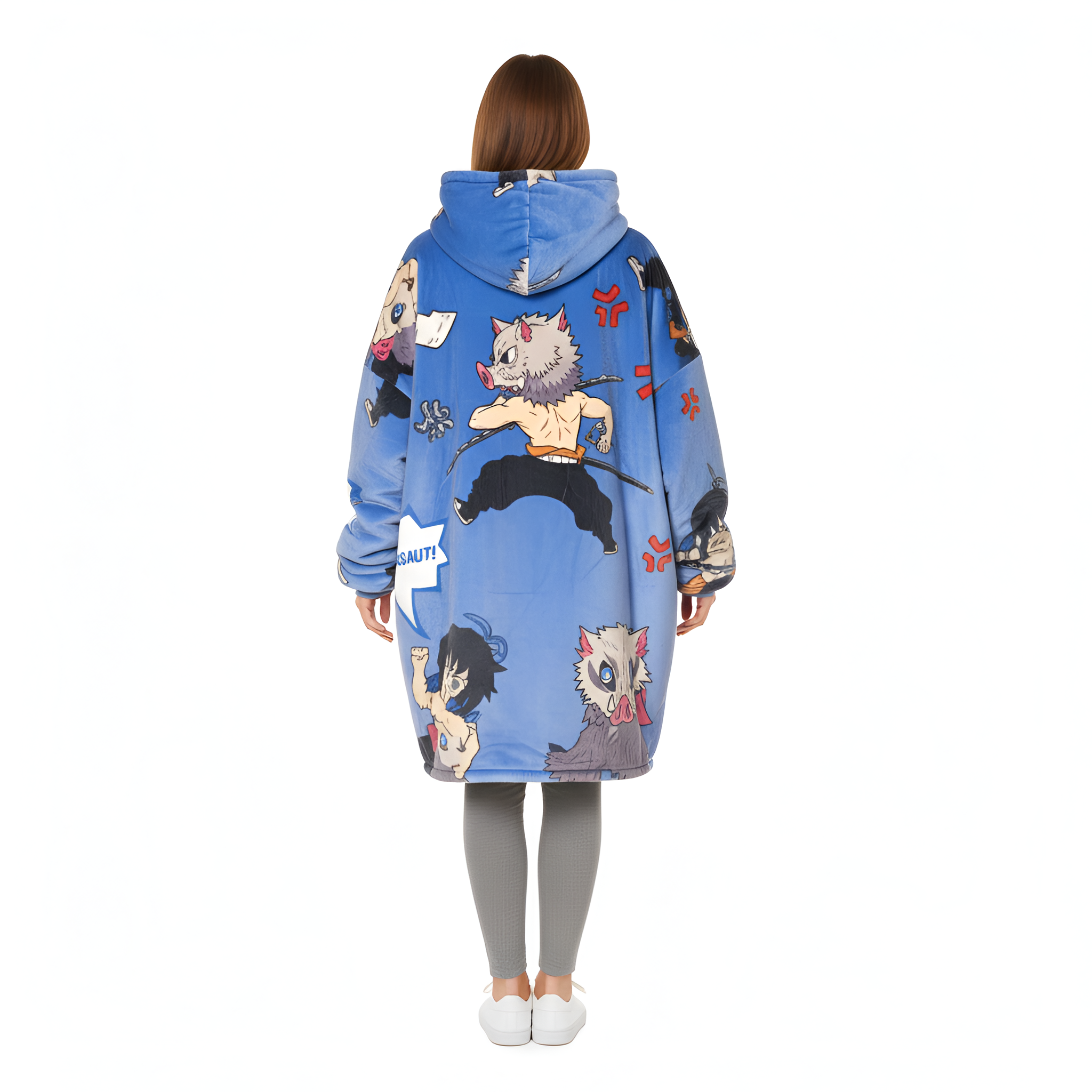 Anime Inspired Cozy Oversized Blanket Hoodie