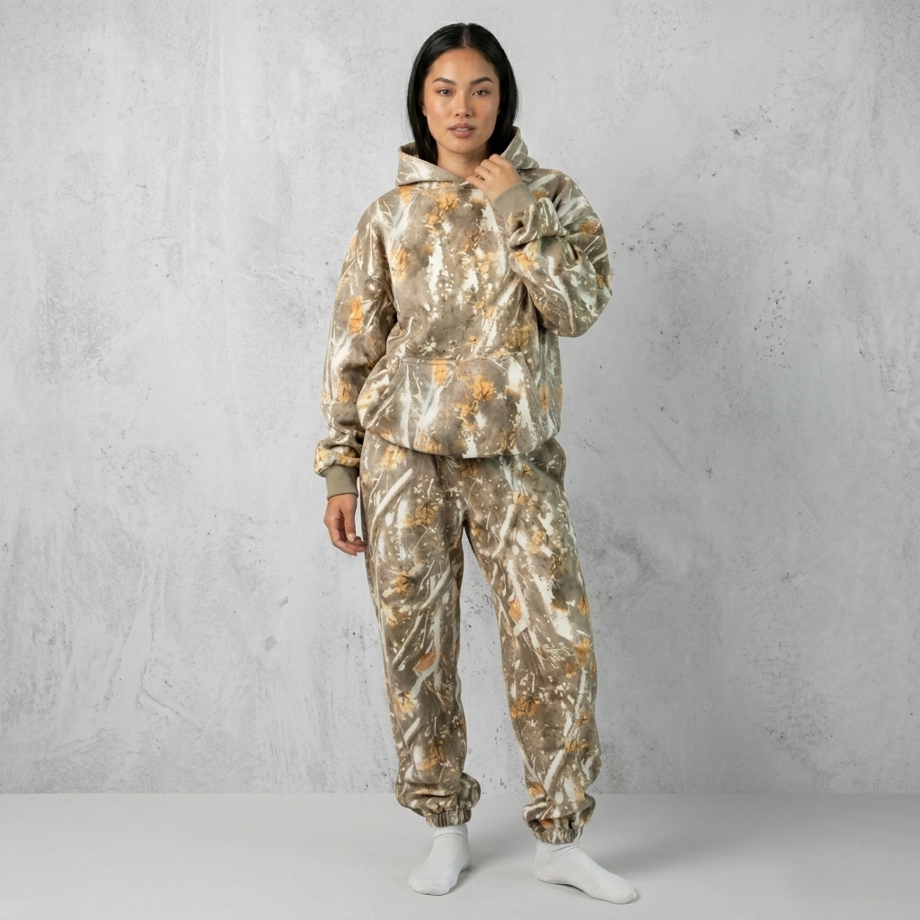 Casual And Comfortable Printed Camo Hoodie For Women 