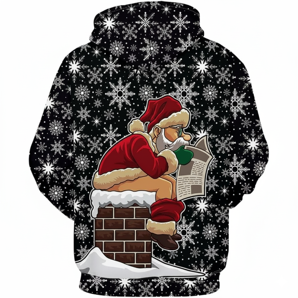 Funny Santa Claus All Over Print Hoodie