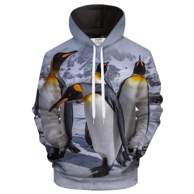 Penguin Family 3D Sweatshirt Hoodie Pullover-My 3D Hoodie