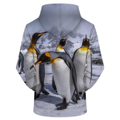 Penguin Family 3D Sweatshirt Hoodie Pullover-My 3D Hoodie