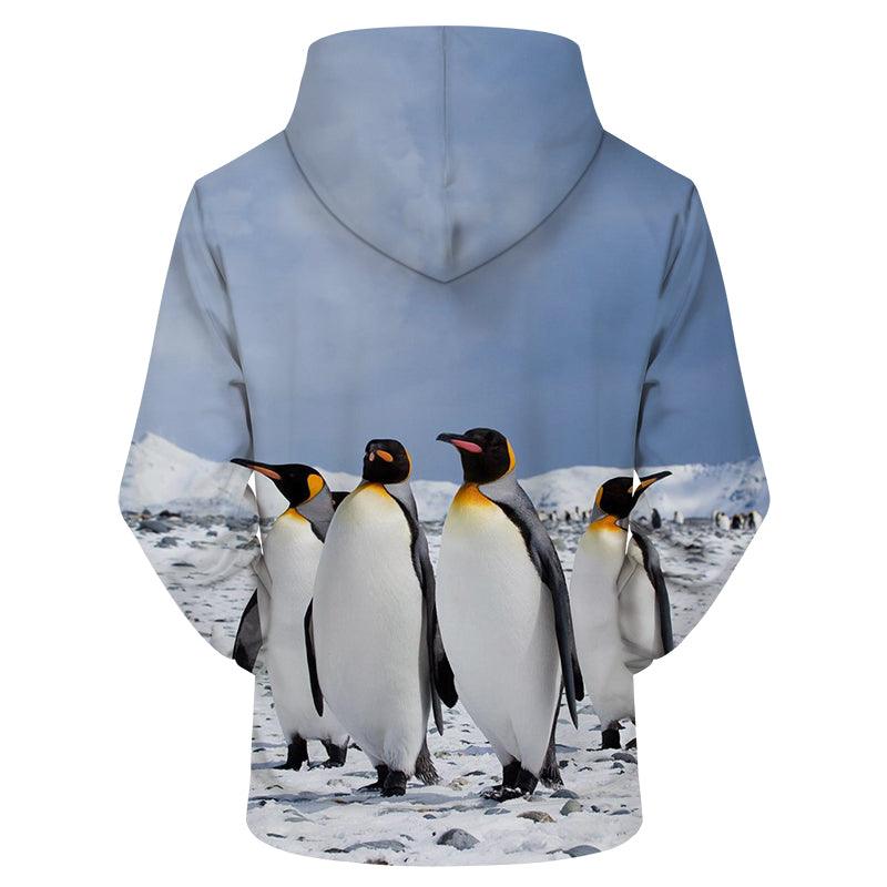 Arctic Penguin 3D Sweatshirt Hoodie Pullover-My 3D Hoodie