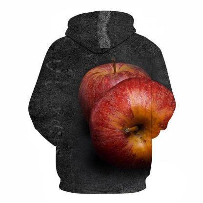 Pair Of Red Apples 3D - Sweatshirt, Hoodie, Pullover-My 3D Hoodie