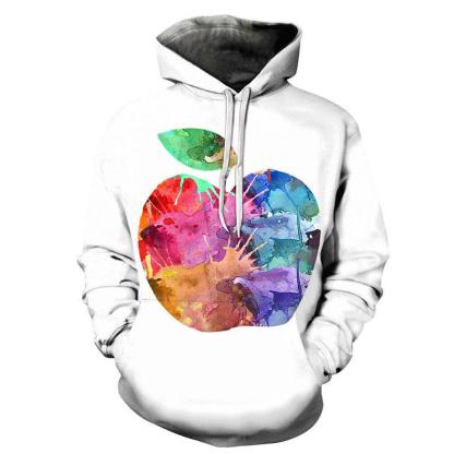 Soulful Apple 3D - Sweatshirt, Hoodie, Pullover-My 3D Hoodie