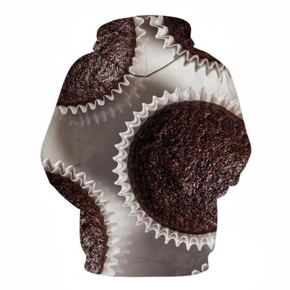 Chocolate Muffin 3D - Sweatshirt, Hoodie, Pullover-My 3D Hoodie