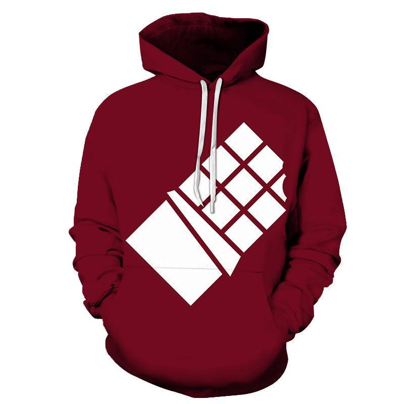 Dark Red 3D Hoodie-My 3D Hoodie