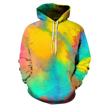 Vibrant Watercolors 3D - Sweatshirt, Hoodie, Pullover-My 3D Hoodie