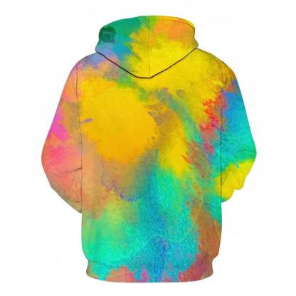 Vibrant Watercolors 3D - Sweatshirt, Hoodie, Pullover-My 3D Hoodie