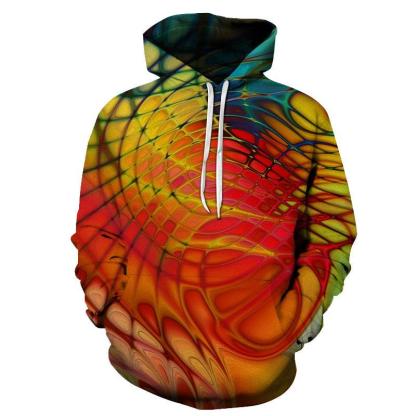 Color Web 3D - Sweatshirt, Hoodie, Pullover-My 3D Hoodie