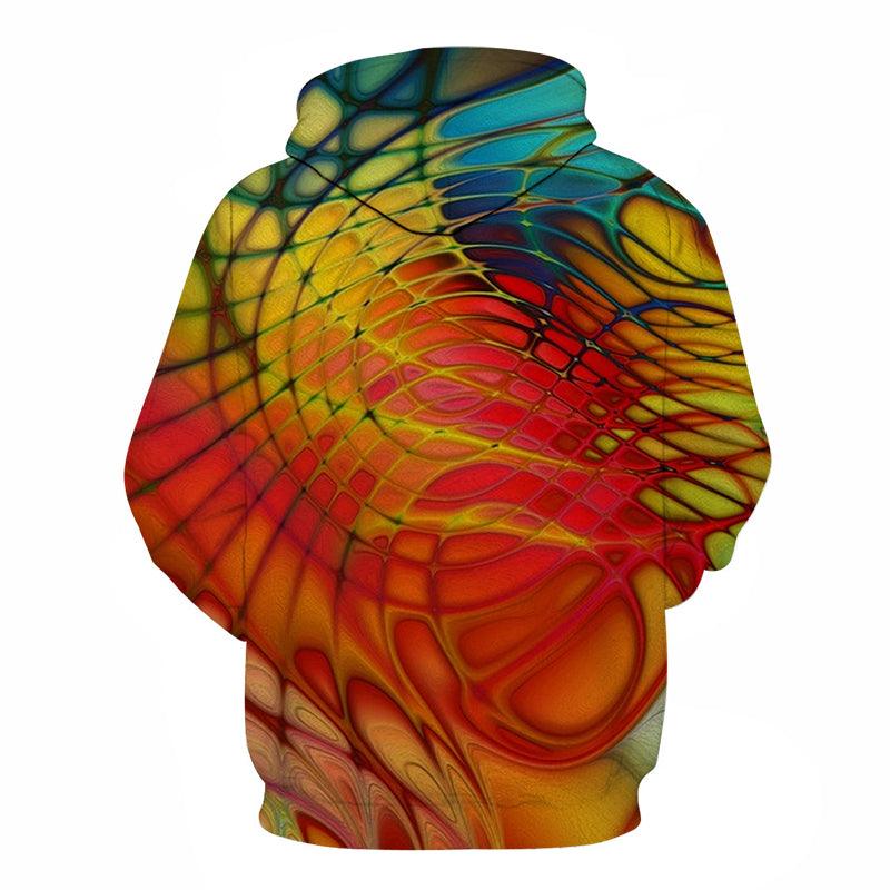 Color Web 3D - Sweatshirt, Hoodie, Pullover-My 3D Hoodie