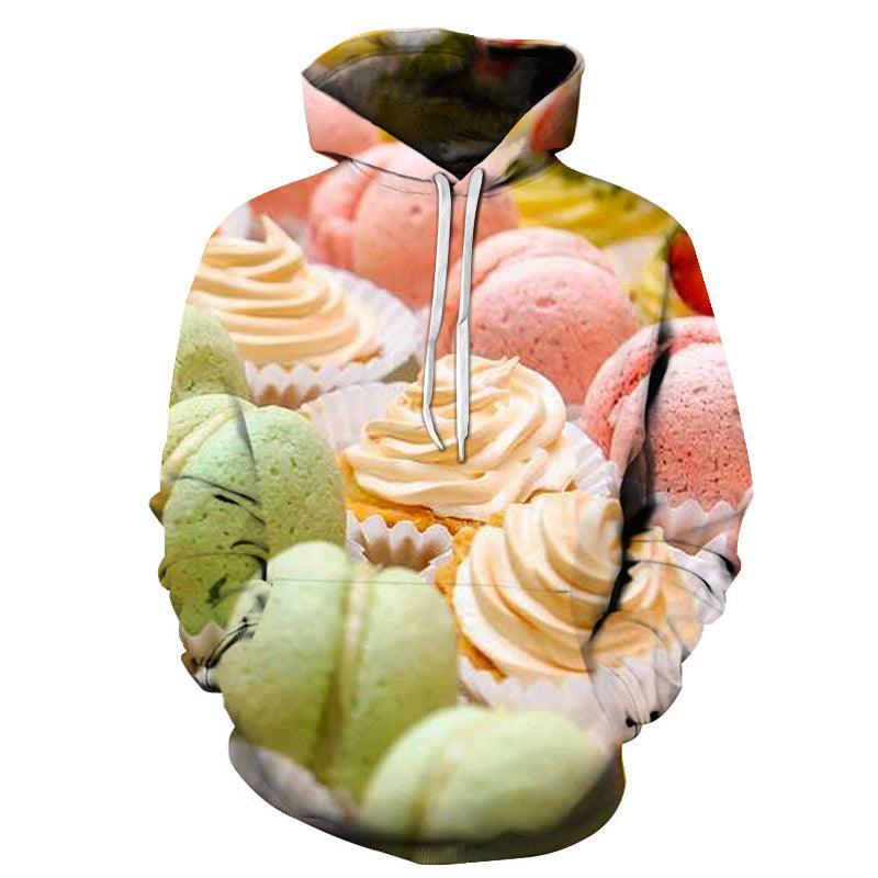 Macarons & Cupcakes 3D - Sweatshirt, Hoodie, Pullover-My 3D Hoodie