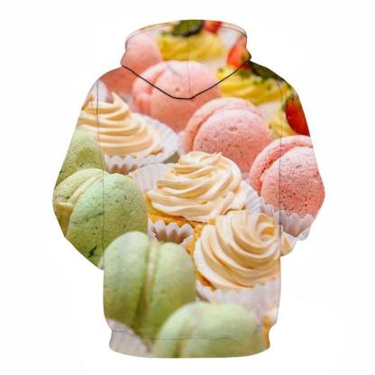 Macarons & Cupcakes 3D - Sweatshirt, Hoodie, Pullover-My 3D Hoodie