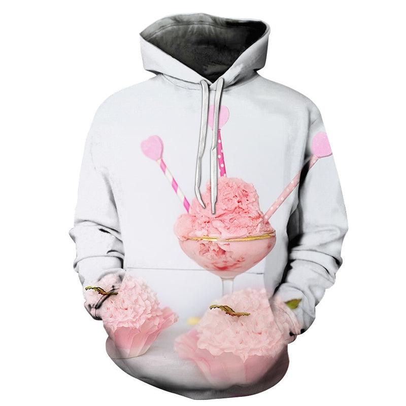 Strawberry Ice Cream 3D Hoodie-My 3D Hoodie