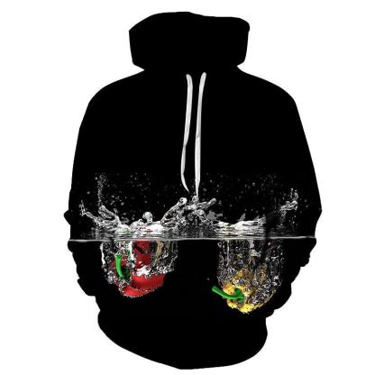 Black Water Splash 3D Hoodie-My 3D Hoodie