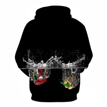 Black Water Splash 3D Hoodie-My 3D Hoodie