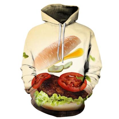 Burger 3D Hoodie-My 3D Hoodie