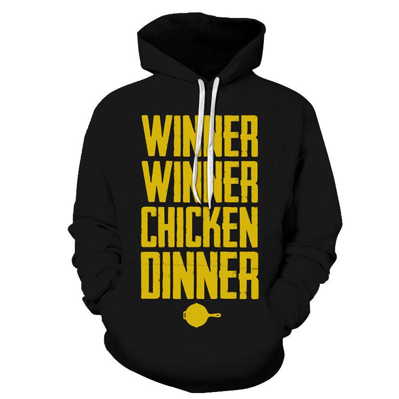 Winner Winner Chicken Dinner 3D - Sweatshirt, Hoodie, Pullover-My 3D Hoodie