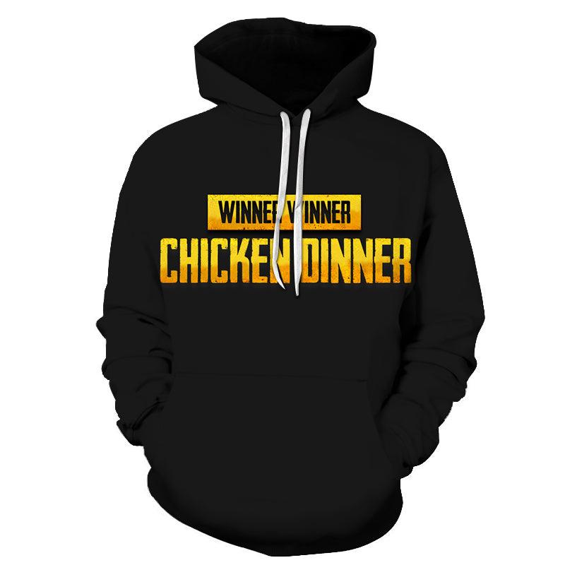 Winner Winner Hoodie 3D - Sweatshirt, Hoodie, Pullover-My 3D Hoodie