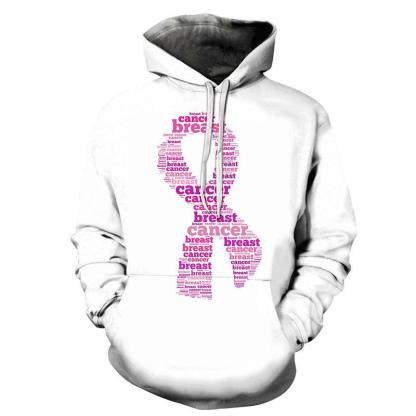 Breast Cancer Ribbon 3D - Sweatshirt, Hoodie, Pullover-My 3D Hoodie