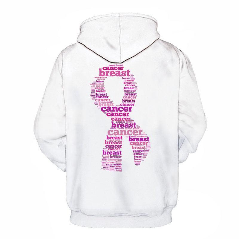 Breast Cancer Ribbon 3D - Sweatshirt, Hoodie, Pullover-My 3D Hoodie