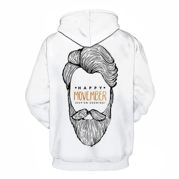 No Shave November 3D Hoodie - Sweatshirt, Hoodie, Pullover-My 3D Hoodie