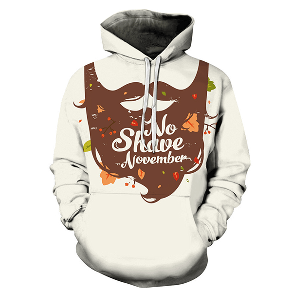 No Shave 3D Hoodie - Sweatshirt, Hoodie, Pullover-My 3D Hoodie