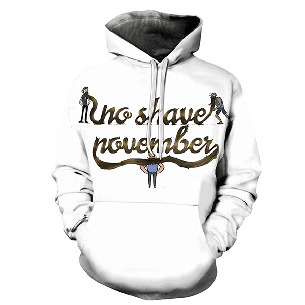 Bearded November 3D Hoodie - Sweatshirt, Hoodie, Pullover-My 3D Hoodie