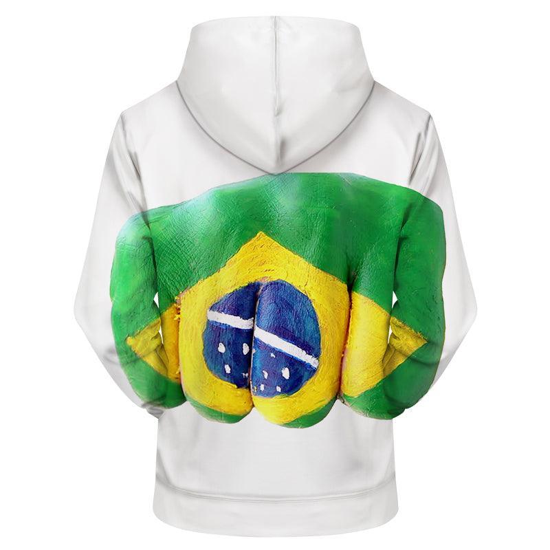 Brazil Props 3D - Sweatshirt, Hoodie, Pullover-My 3D Hoodie