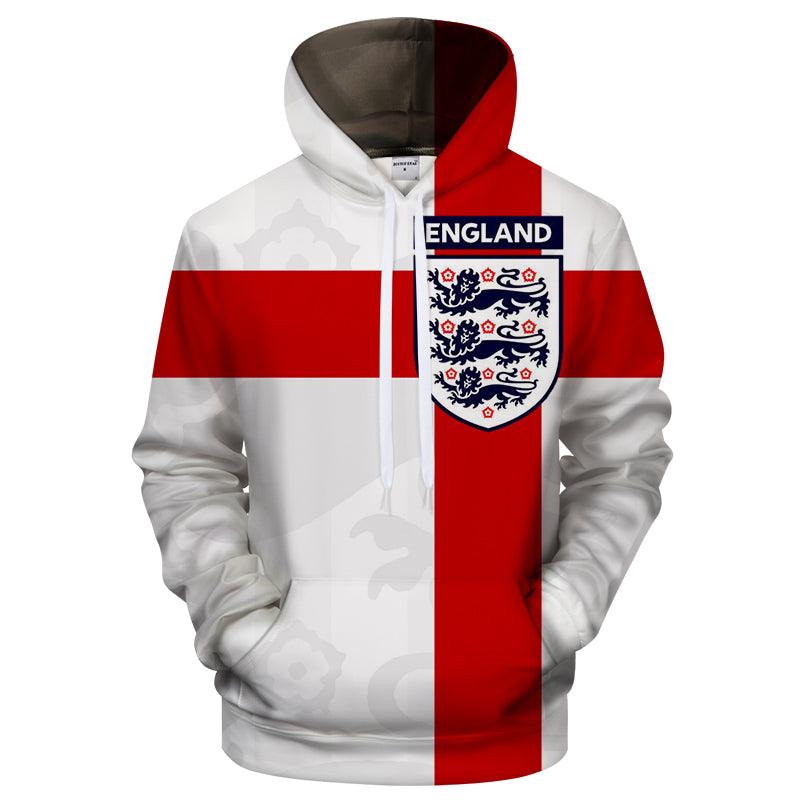 England Logo 3D - Sweatshirt, Hoodie, Pullover-My 3D Hoodie