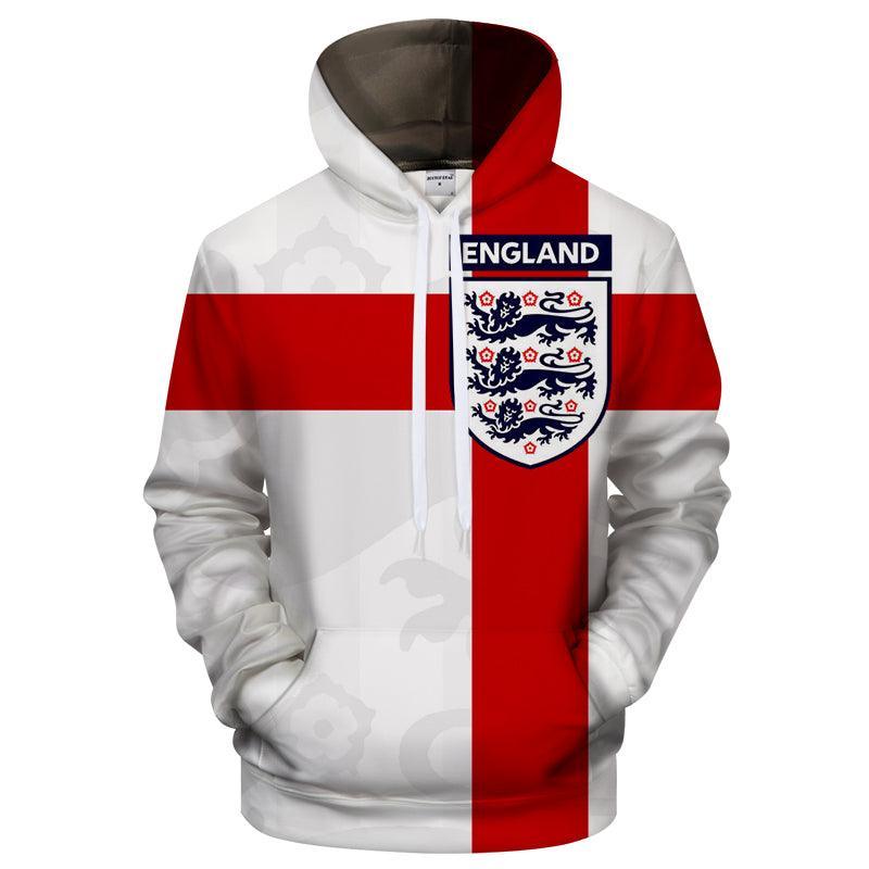 England Logo 3D - Sweatshirt, Hoodie, Pullover-My 3D Hoodie