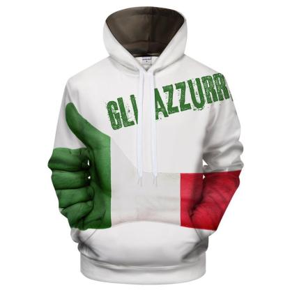 Italy Gli Azzurri 3D - Sweatshirt, Hoodie, Pullover-My 3D Hoodie