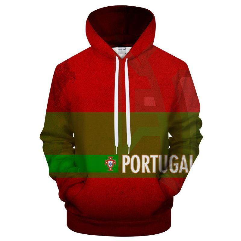 Portugal Stripe 3D - Sweatshirt, Hoodie, Pullover-My 3D Hoodie
