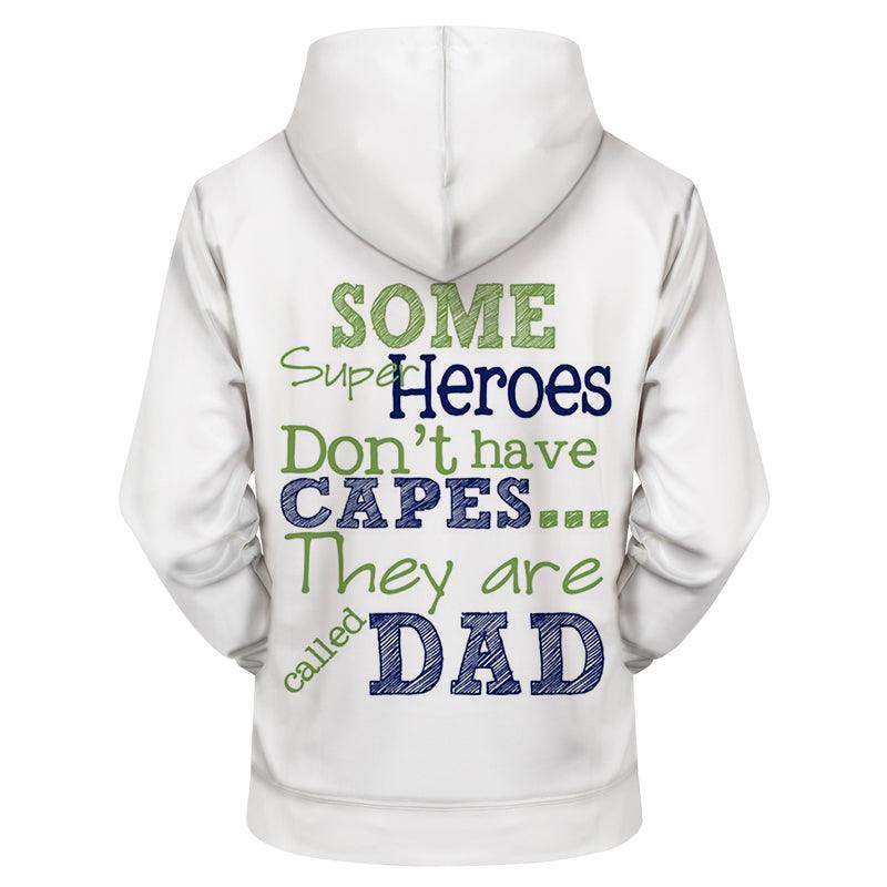 Dad's My Hero 3D Sweatshirt Hoodie Pullover-My 3D Hoodie