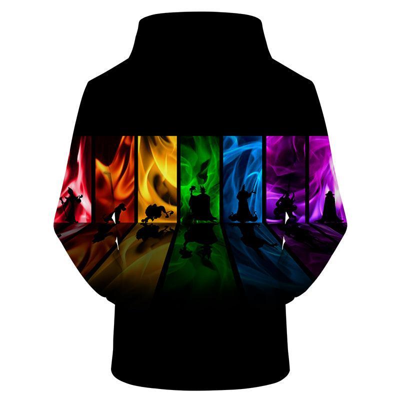 Rainbow Fire Pride 3D Sweatshirt Hoodie Pullover-My 3D Hoodie