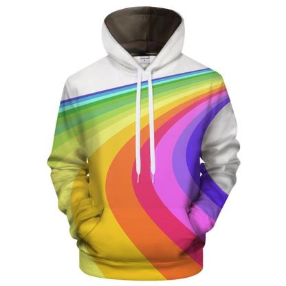 Rainbow Road Pride Hoodie 3D Sweatshirt Pullover Hoodie-My 3D Hoodie
