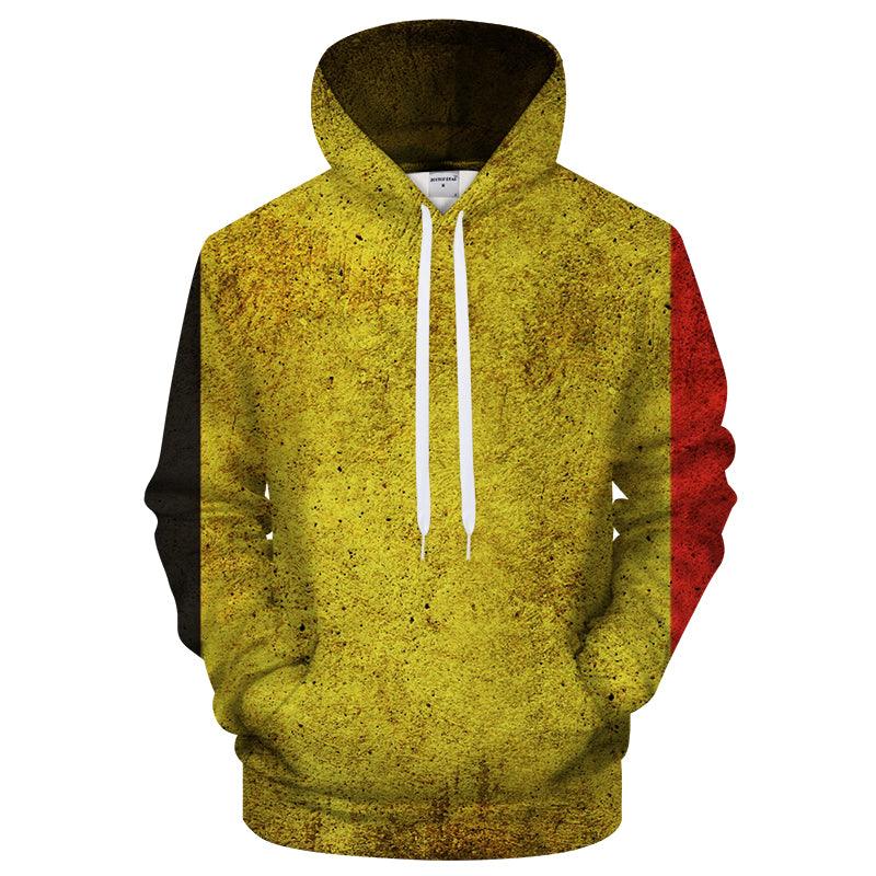 Bright Belgium Flag 3D - Sweatshirt, Hoodie, Pullover-My 3D Hoodie