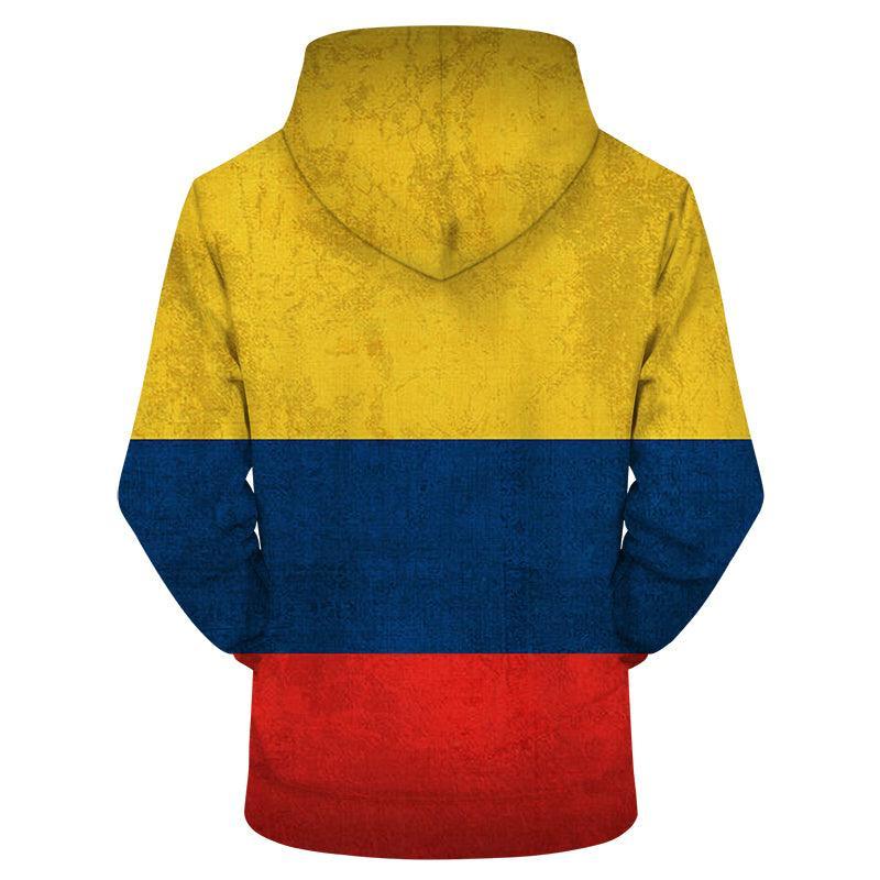Colombia Flag 3D - Sweatshirt, Hoodie, Pullover-My 3D Hoodie