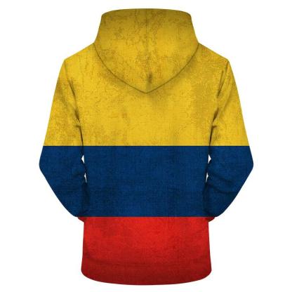 Colombia Flag 3D - Sweatshirt, Hoodie, Pullover-My 3D Hoodie