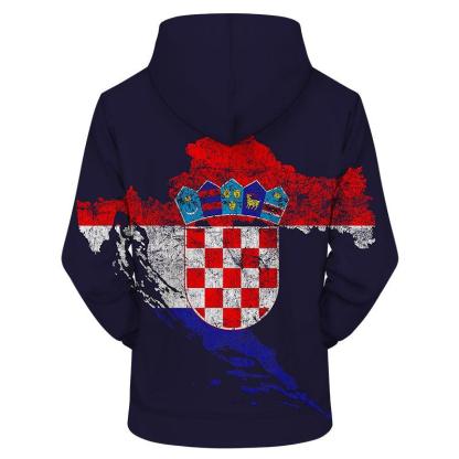 Croatia Flag 3D - Sweatshirt, Hoodie, Pullover-My 3D Hoodie