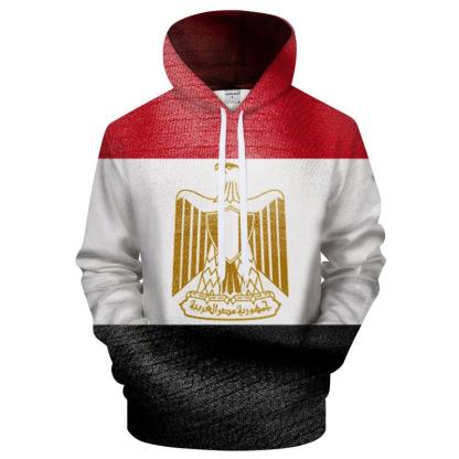 Egypt Flag 3D - Sweatshirt, Hoodie, Pullover-My 3D Hoodie
