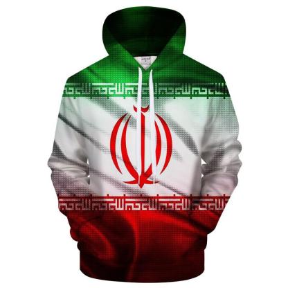 Iran Flag 3D - Sweatshirt, Hoodie, Pullover-My 3D Hoodie